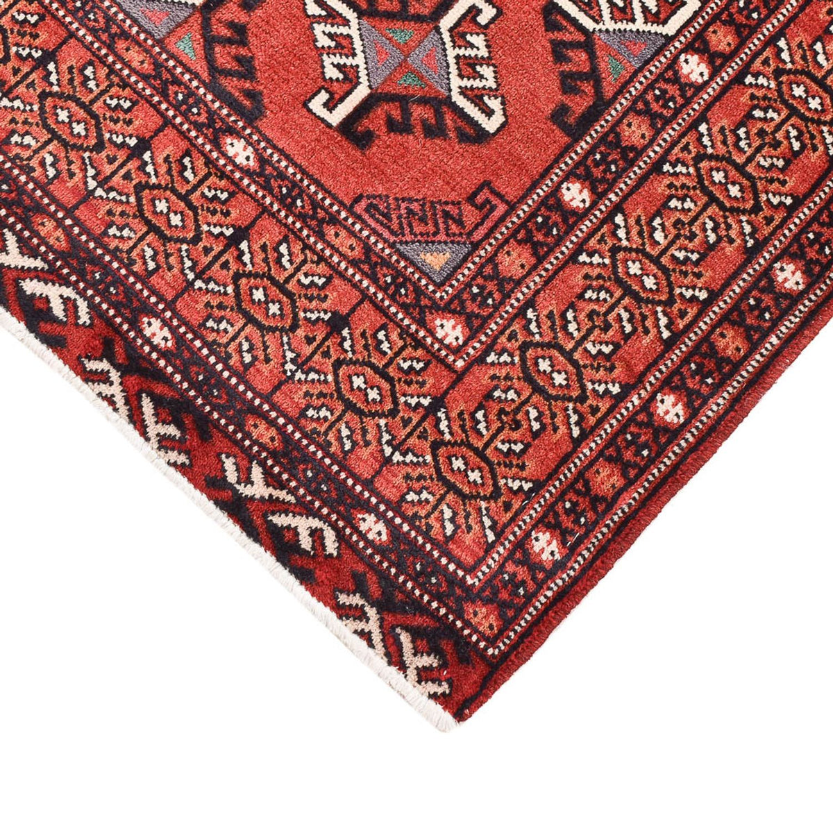 Turkaman Rug - 115 x 85 cm - red