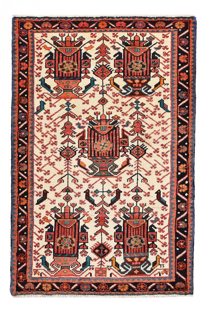 Perserteppich - Nomadic - 130 x 86 cm - hellrot