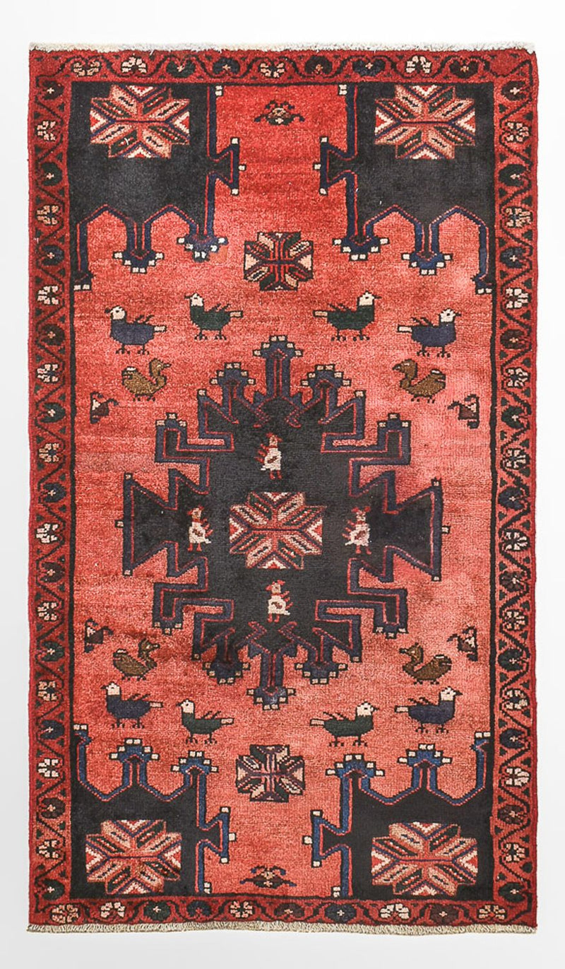 Perser Rug - Nomadic - 127 x 77 cm - light red