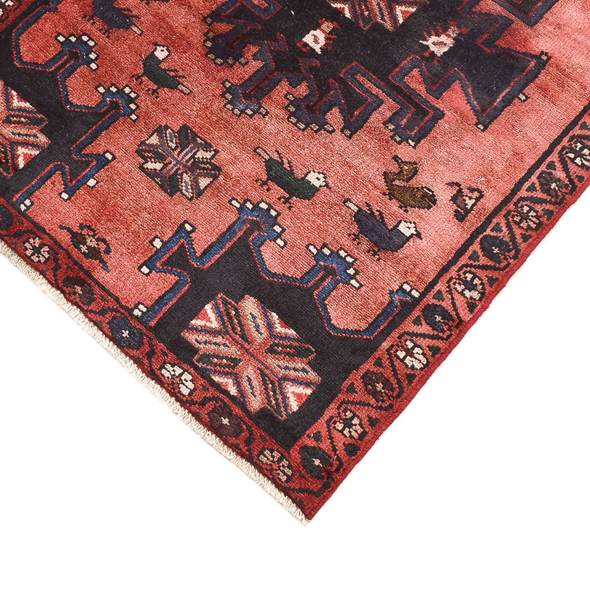 Perser Rug - Nomadic - 127 x 77 cm - light red