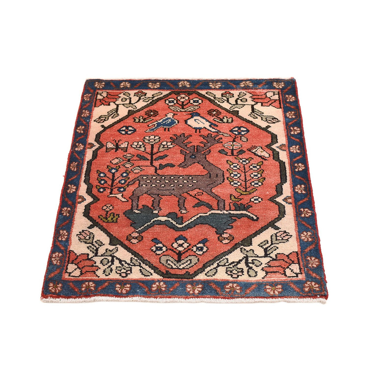 Perser Rug - Nomadic - 92 x 67 cm - light red