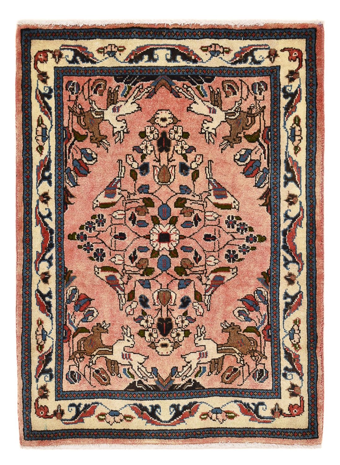 Perser Rug - Nomadic - 90 x 70 cm - light red