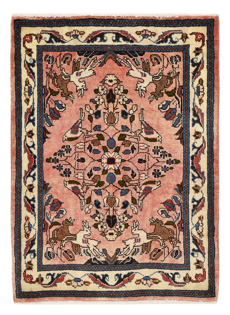 Perser Rug - Nomadic - 90 x 70 cm - light red