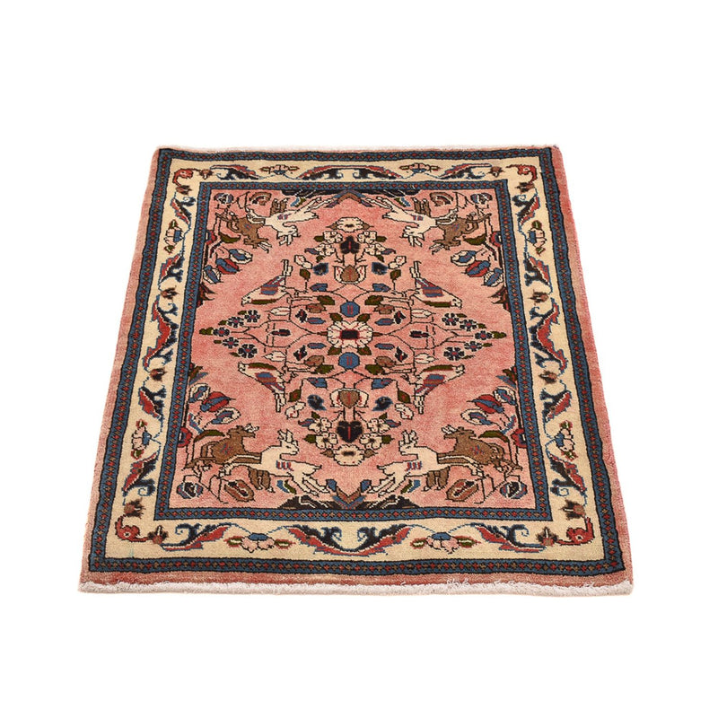 Perser Rug - Nomadic - 90 x 70 cm - light red