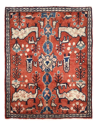 Perser Rug - Nomadic - 72 x 56 cm - red