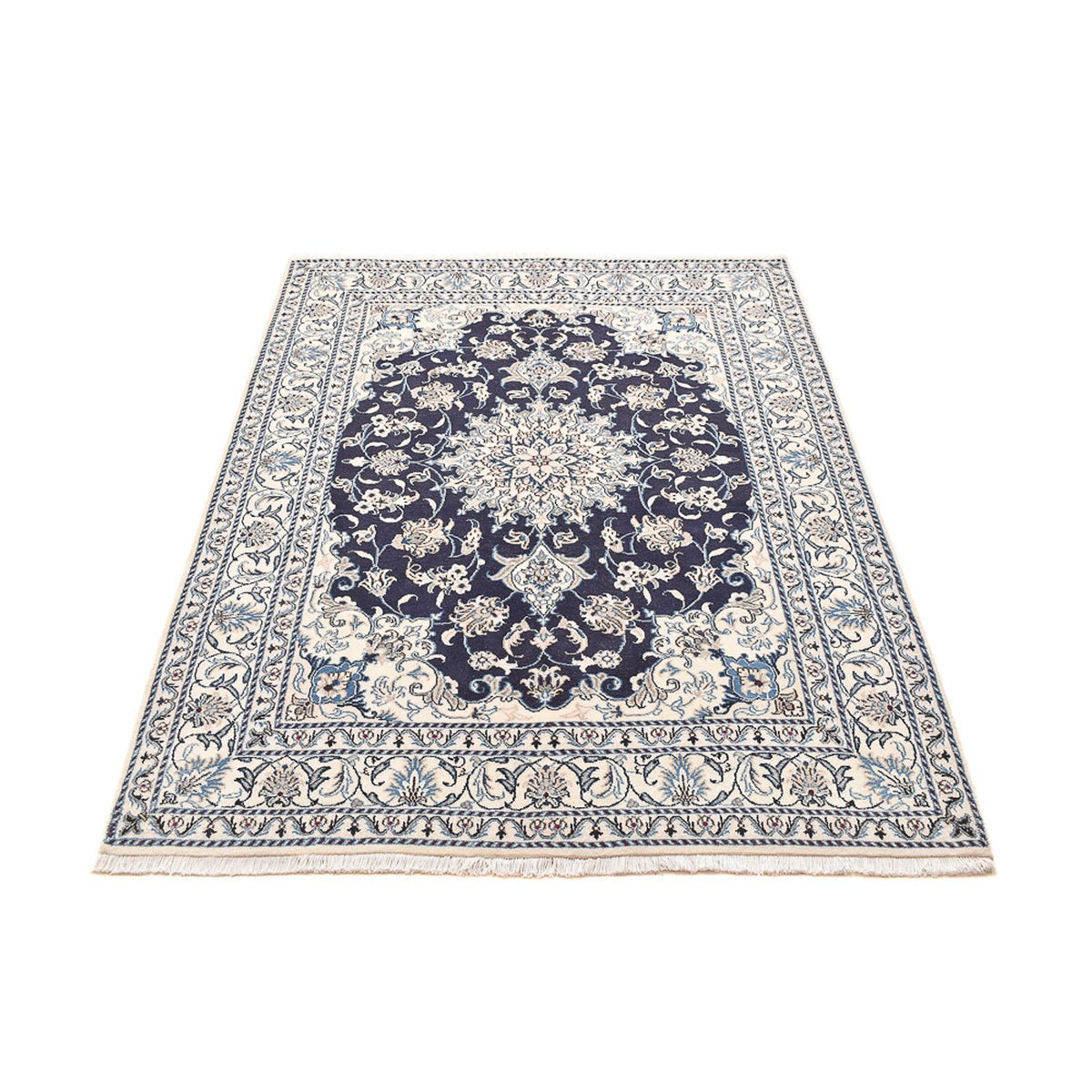 Perser Rug - Nain - 198 x 149 cm - dark blue