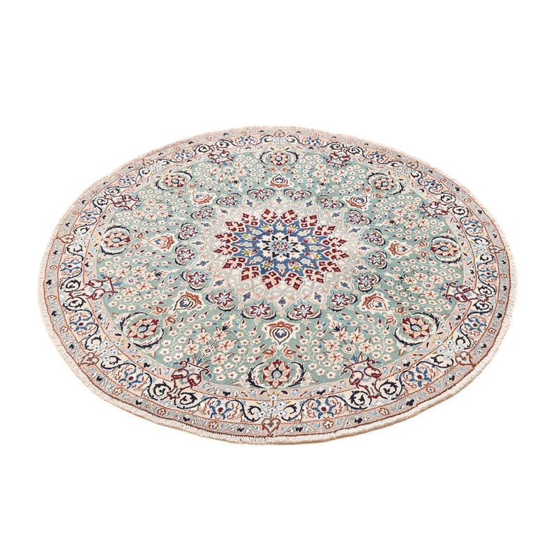 Perser Rug - Nain - Royal round  - 139 x 139 cm - light green