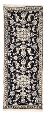 Runner Perser Rug - Nain - 189 x 75 cm - dark blue