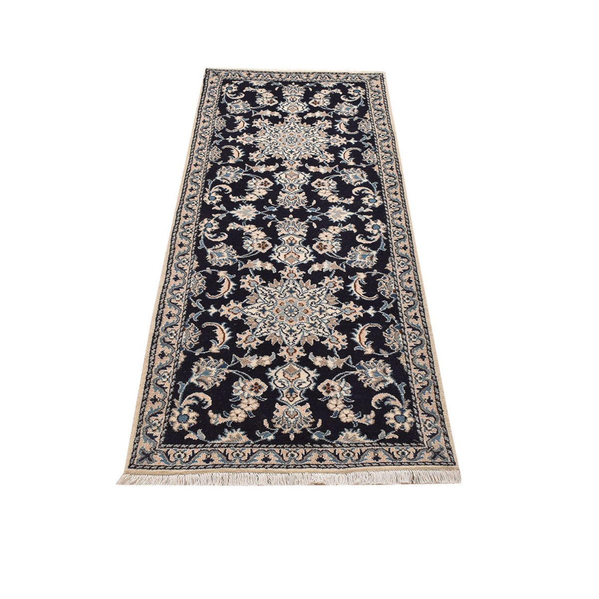 Runner Perser Rug - Nain - 189 x 75 cm - dark blue