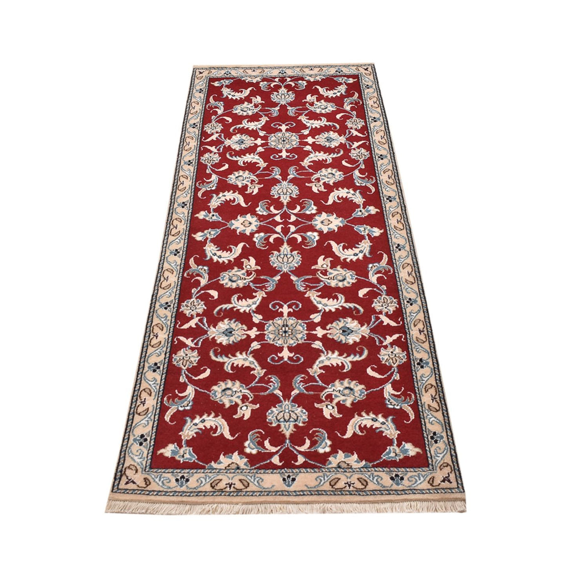 Runner Perser Rug - Nain - 198 x 77 cm - red