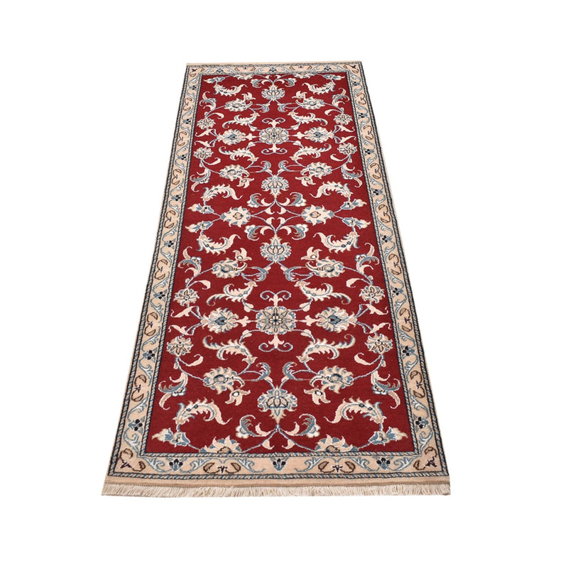 Runner Perser Rug - Nain - 198 x 77 cm - red