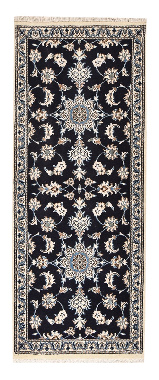 Runner Perser Rug - Nain - 200 x 79 cm - dark blue
