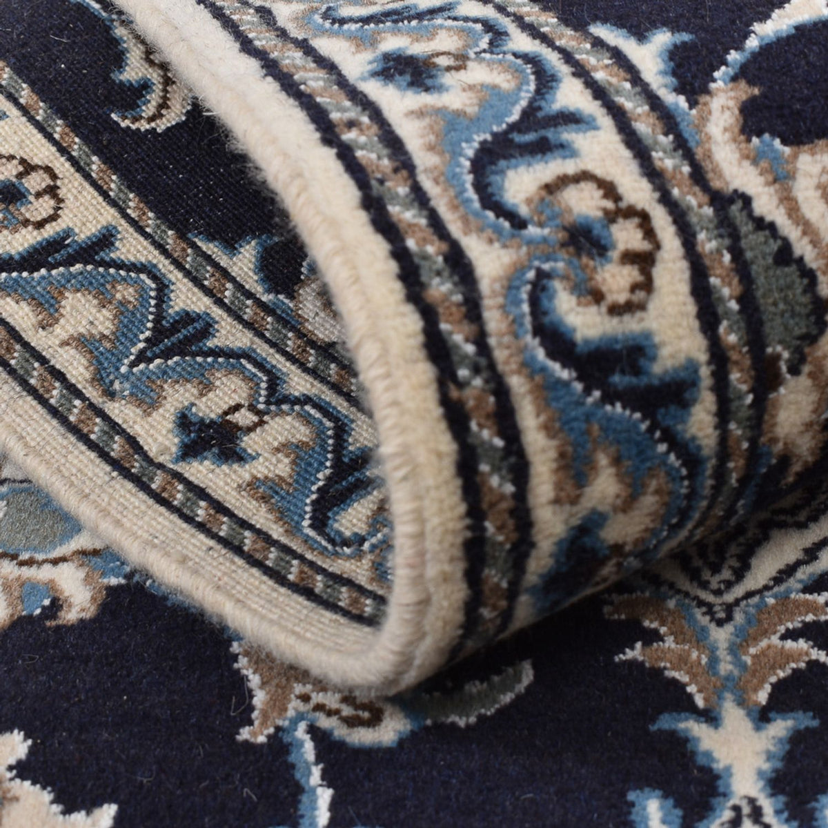 Runner Perser Rug - Nain - 200 x 79 cm - dark blue