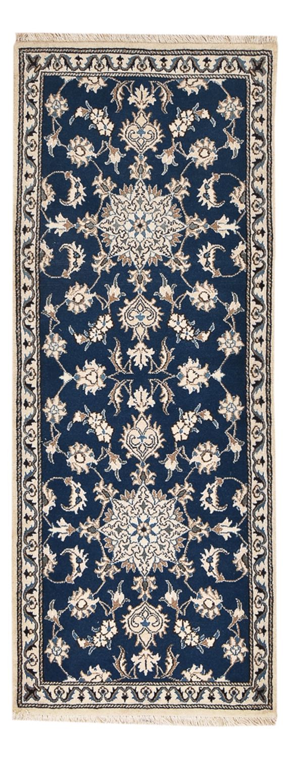 Runner Perser Rug - Nain - 197 x 76 cm - dark blue