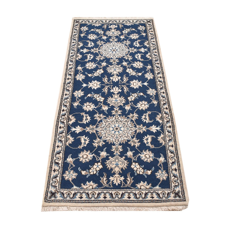 Runner Perser Rug - Nain - 197 x 76 cm - dark blue