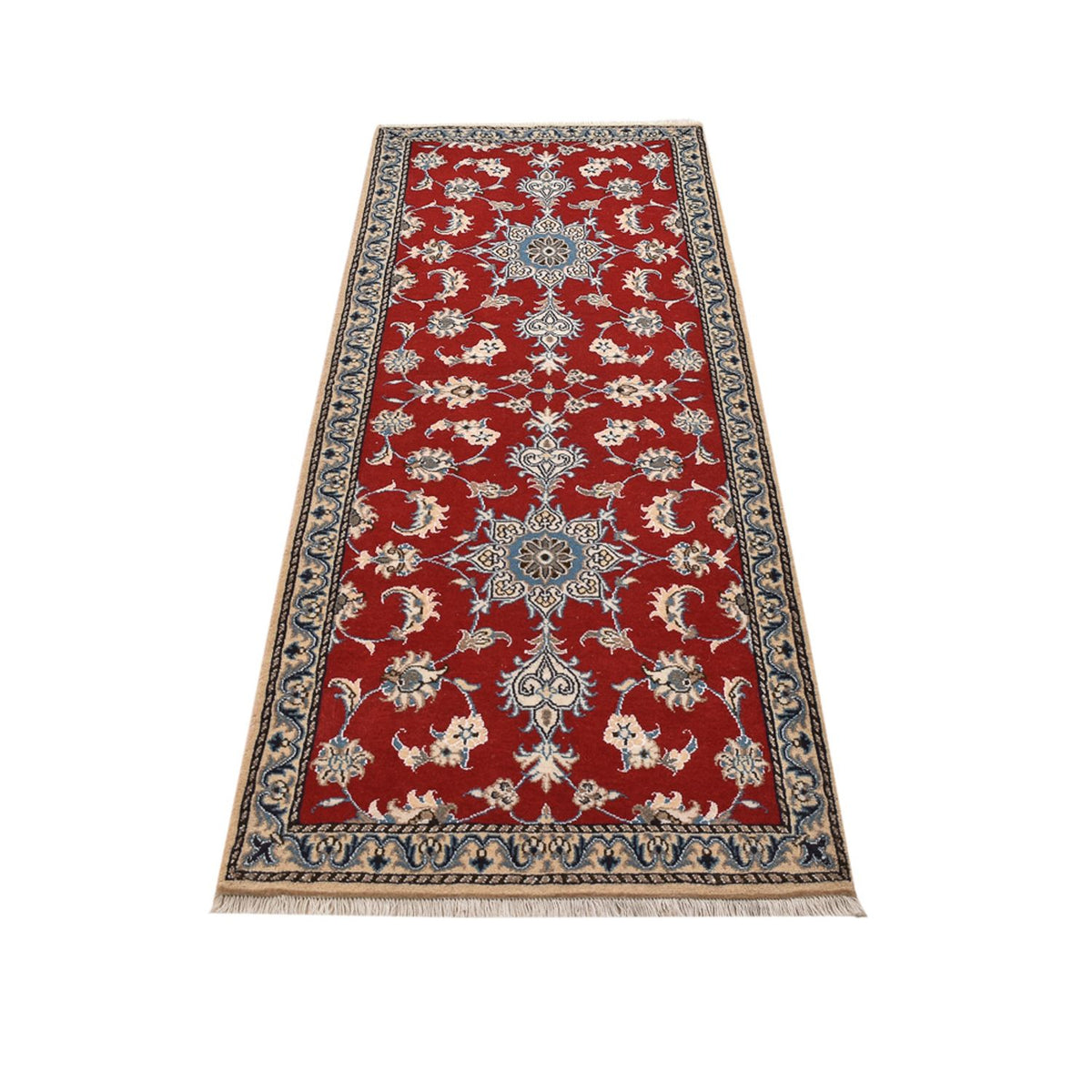 Runner Perser Rug - Nain - 209 x 80 cm - red