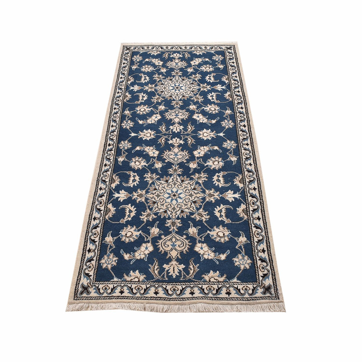 Runner Perser Rug - Nain - 195 x 77 cm - sea blue