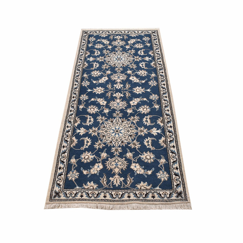 Runner Perser Rug - Nain - 195 x 77 cm - sea blue