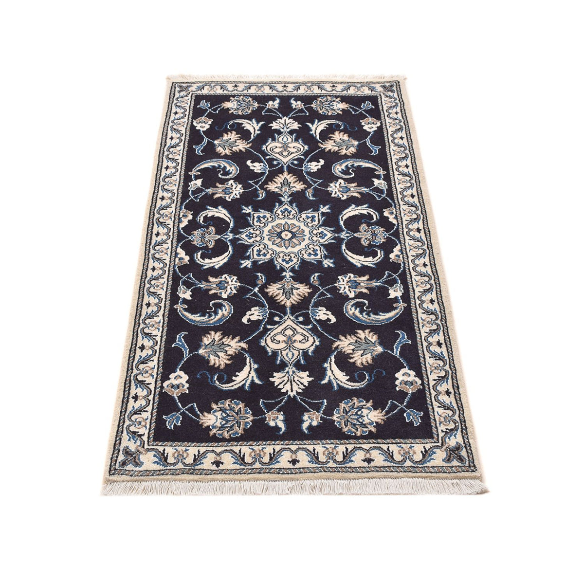 Perser Rug - Nain - 140 x 70 cm - dark blue