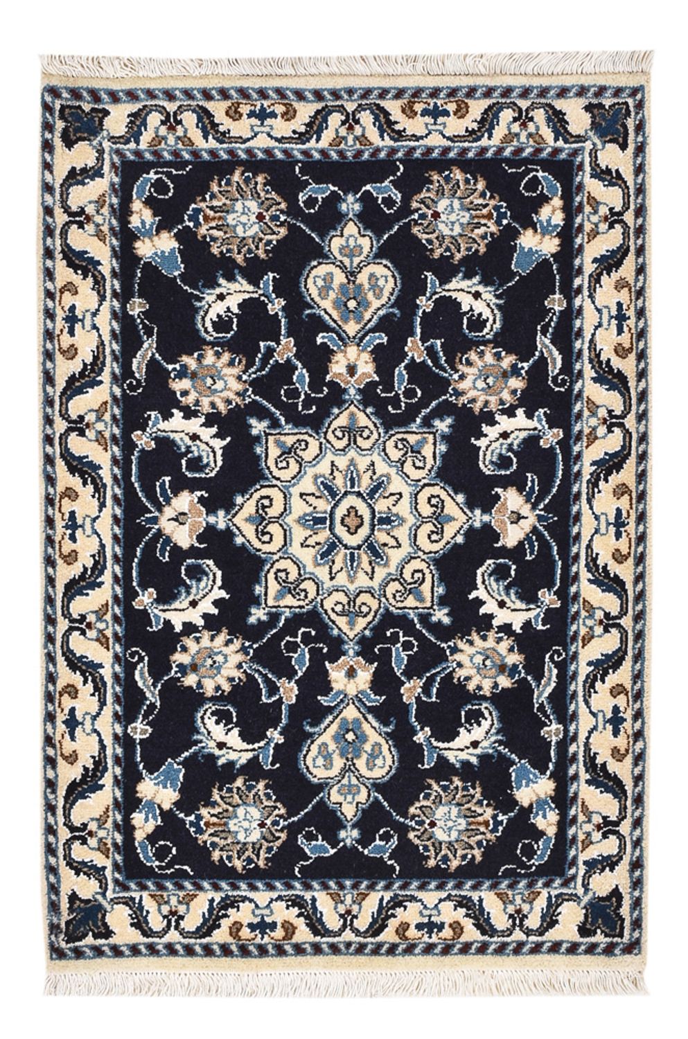 Perser Rug - Nain - 90 x 60 cm - dark blue