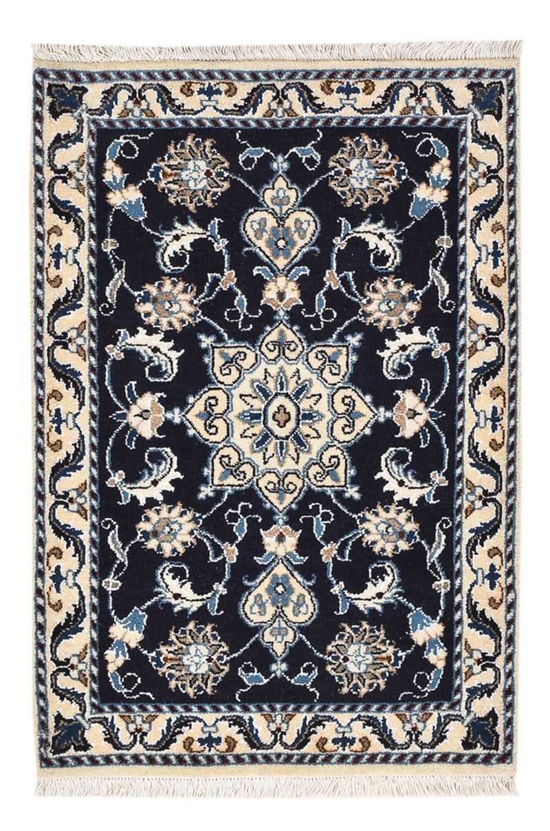 Perser Rug - Nain - 90 x 60 cm - dark blue