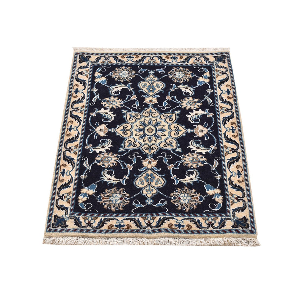 Perser Rug - Nain - 90 x 60 cm - dark blue