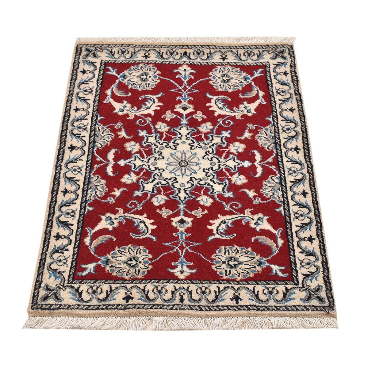 Perser Rug - Nain - 89 x 58 cm - red