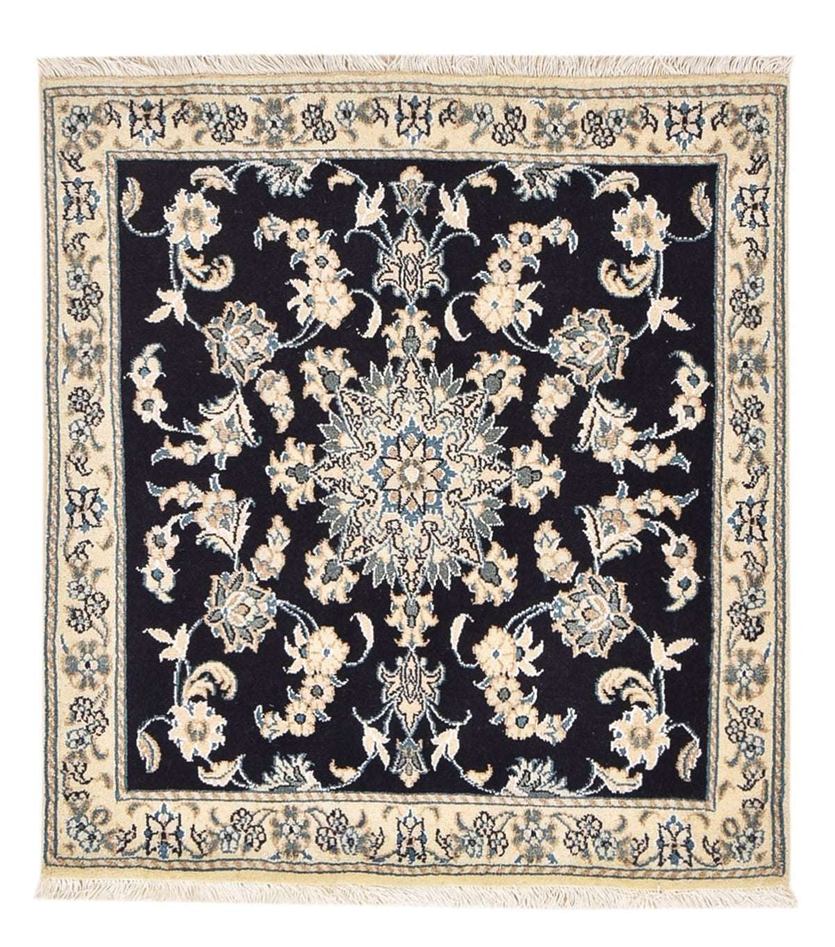 Perser Rug - Nain square  - 103 x 96 cm - dark blue