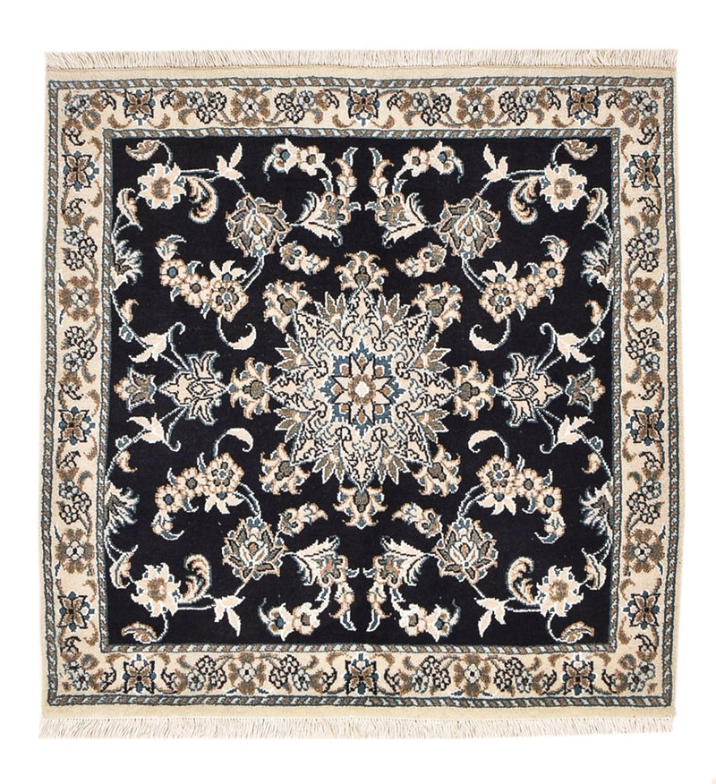 Perser Rug - Nain square  - 100 x 100 cm - dark blue