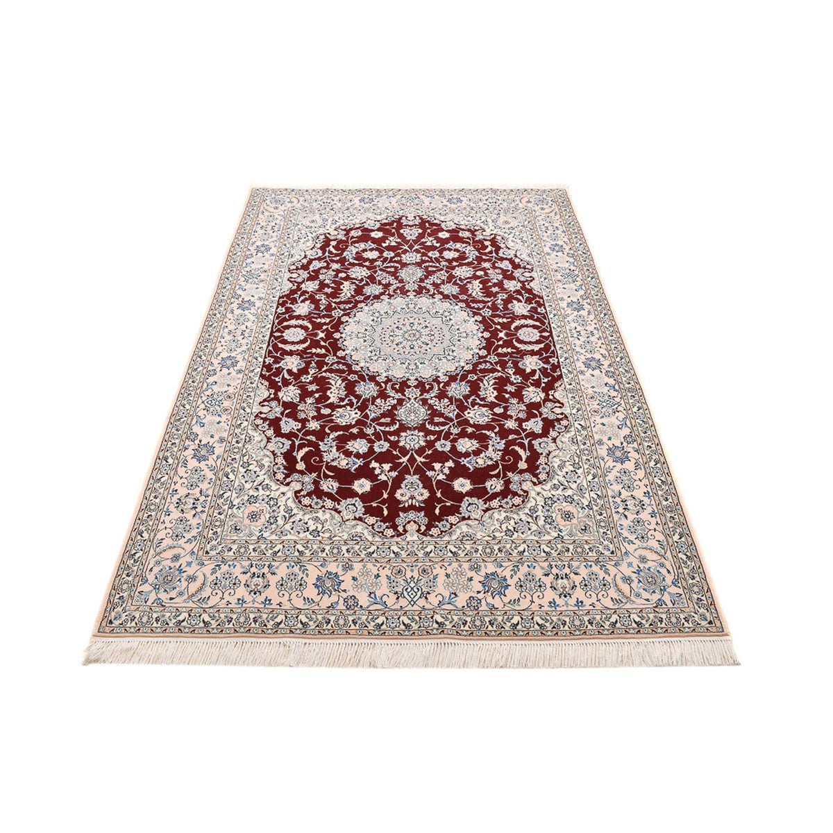 Perser Rug - Nain - Premium - 236 x 150 cm - dark red