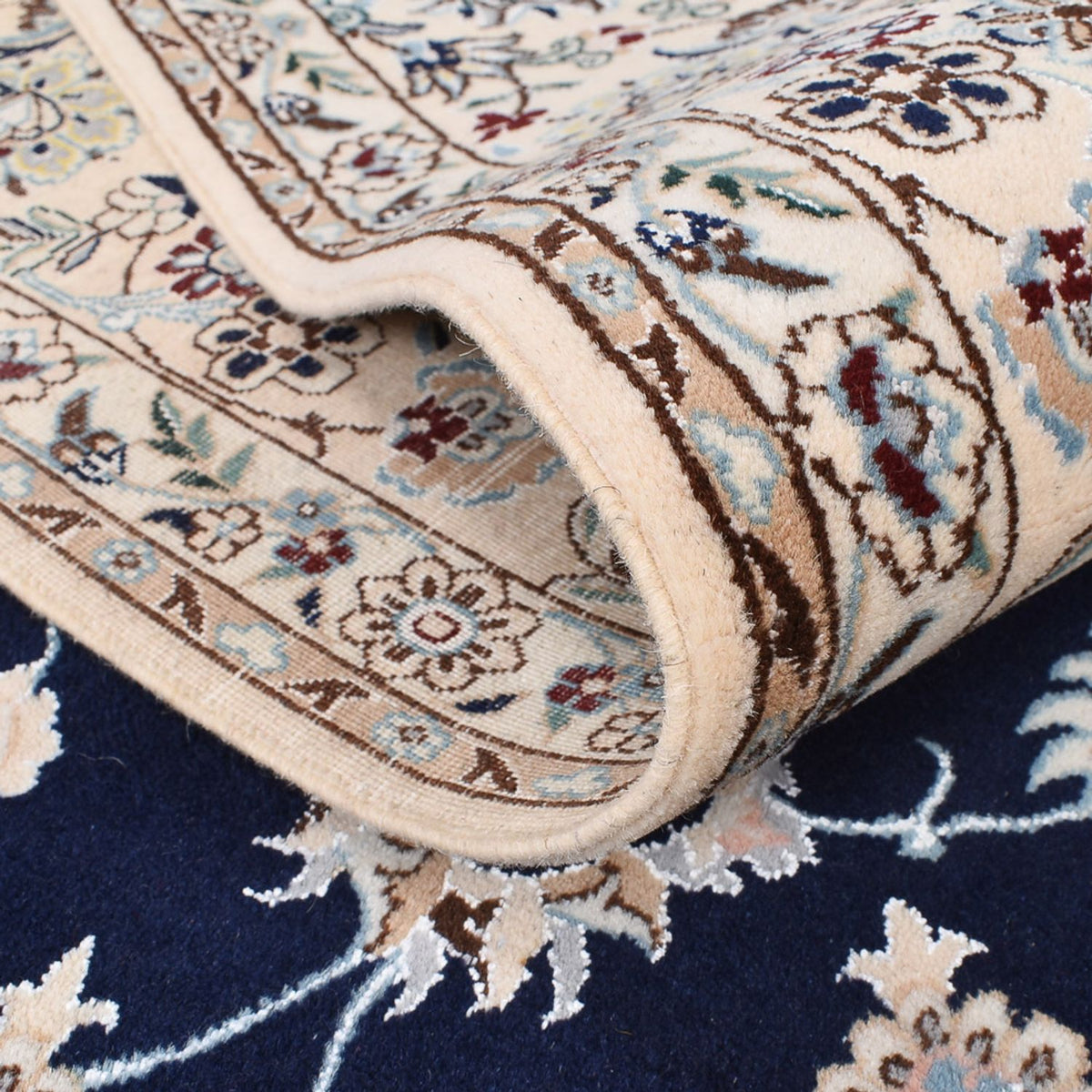 Perser Rug - Nain - Premium - 245 x 165 cm - dark blue