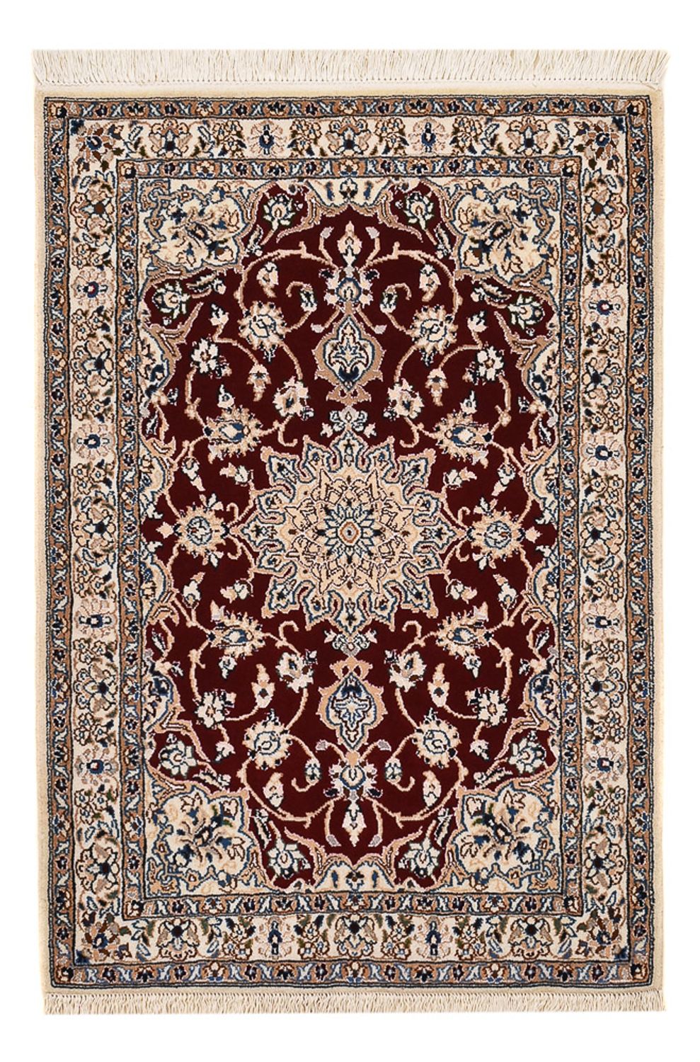Perser Rug - Nain - Royal - 94 x 63 cm - dark red