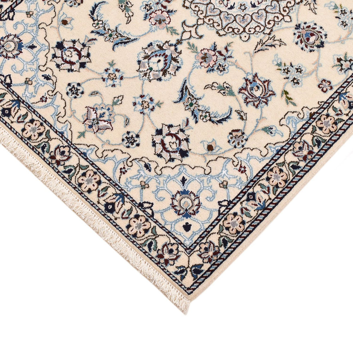 Perser Rug - Nain - Royal - 96 x 64 cm - light grey