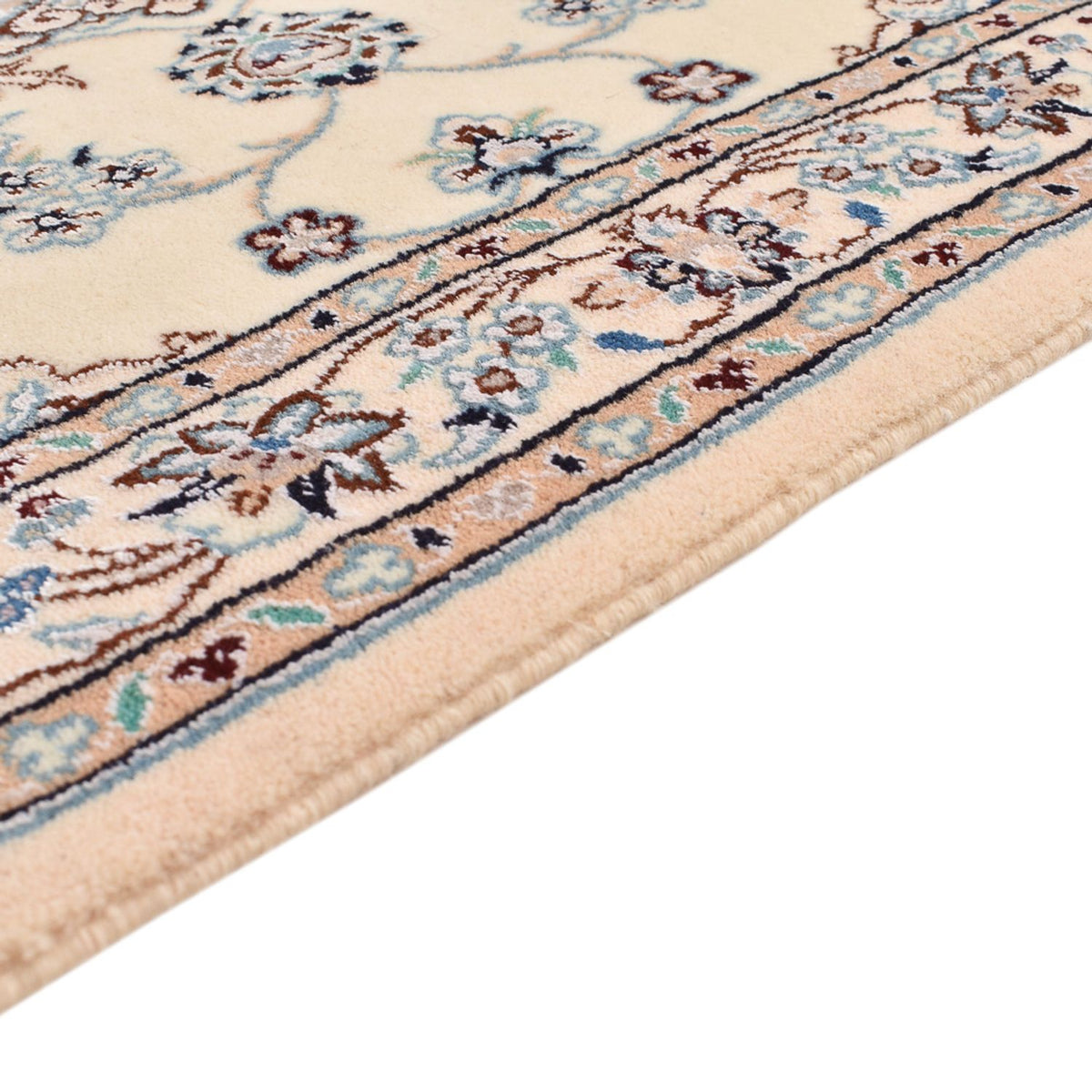 Perser Rug - Nain - Royal - 113 x 74 cm - light grey