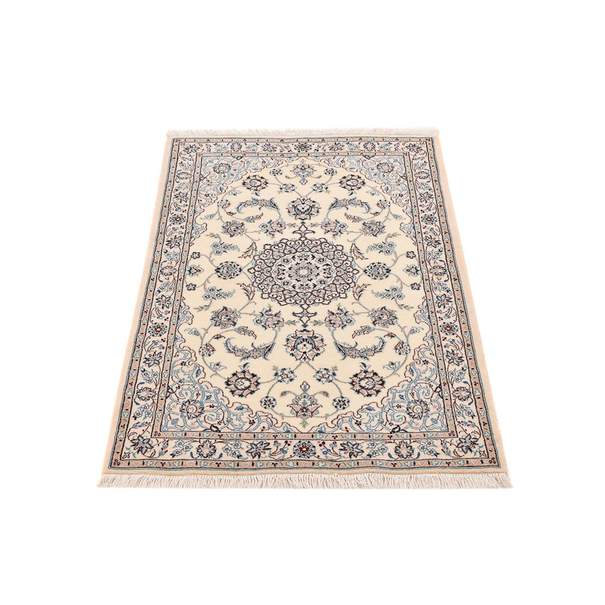 Perser Rug - Nain - Royal - 113 x 74 cm - light grey