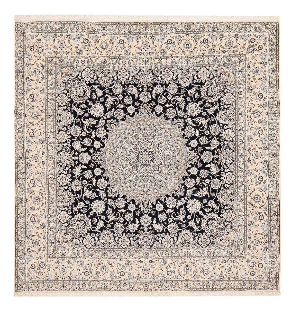 Perser Rug - Nain - Royal square  - 310 x 305 cm - dark blue