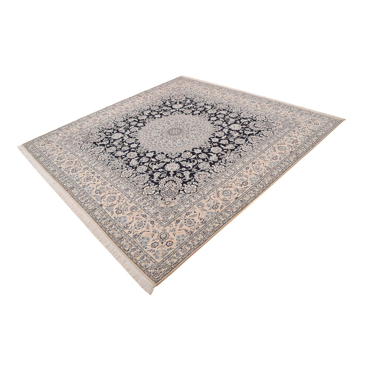 Perser Rug - Nain - Royal square  - 310 x 305 cm - dark blue