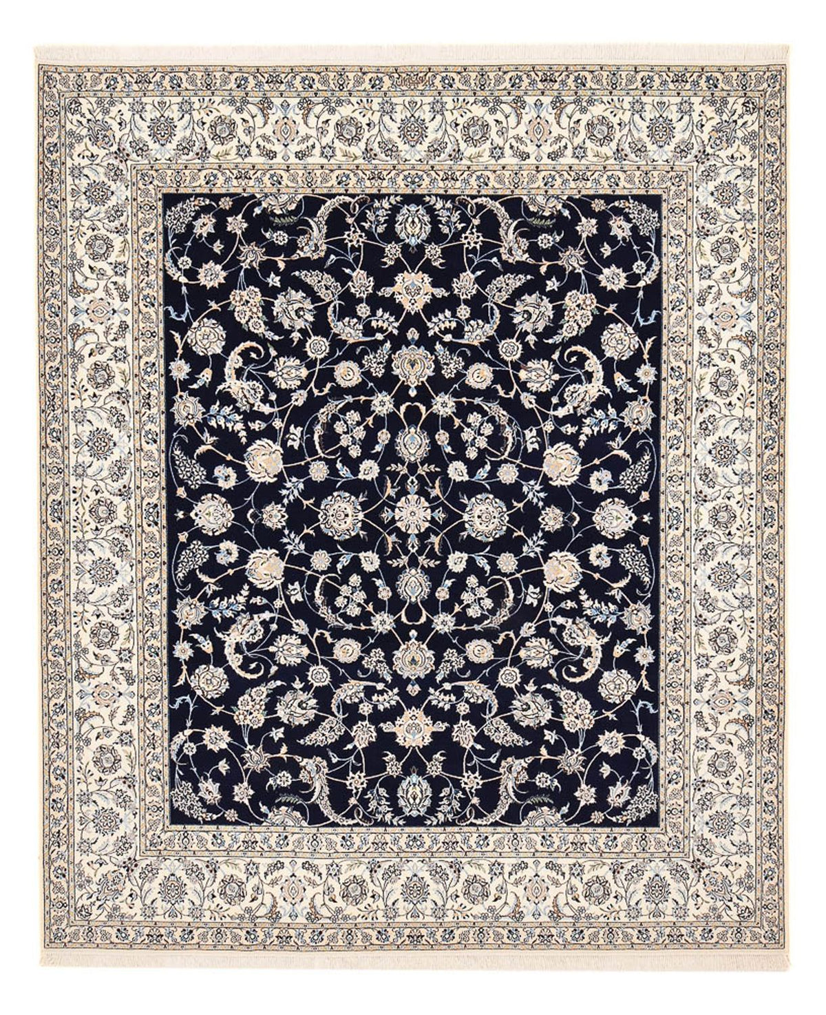 Perser Rug - Nain - Premium - 304 x 258 cm - dark blue
