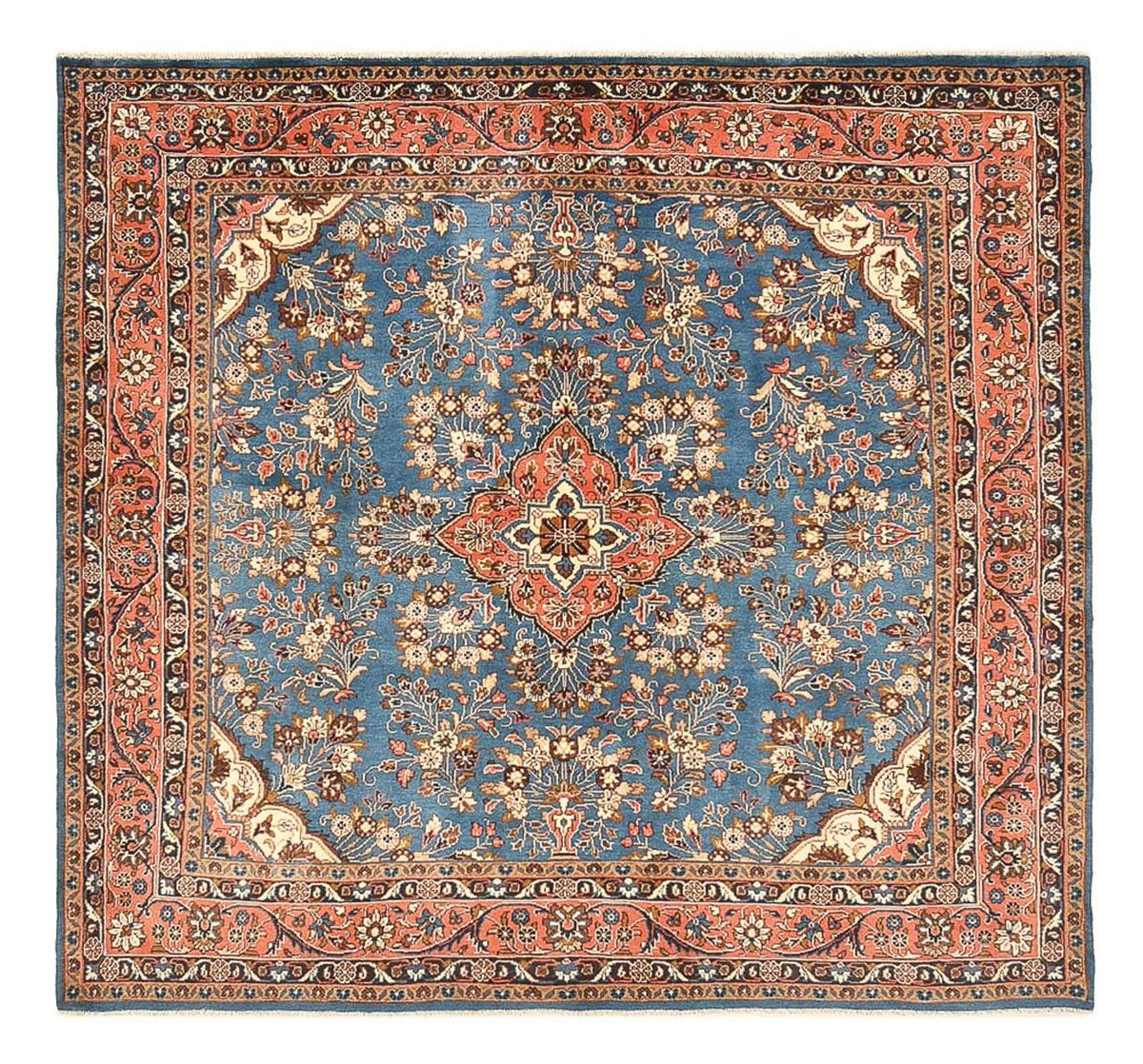 Perser Rug - Nomadic square  - 200 x 207 cm - blue
