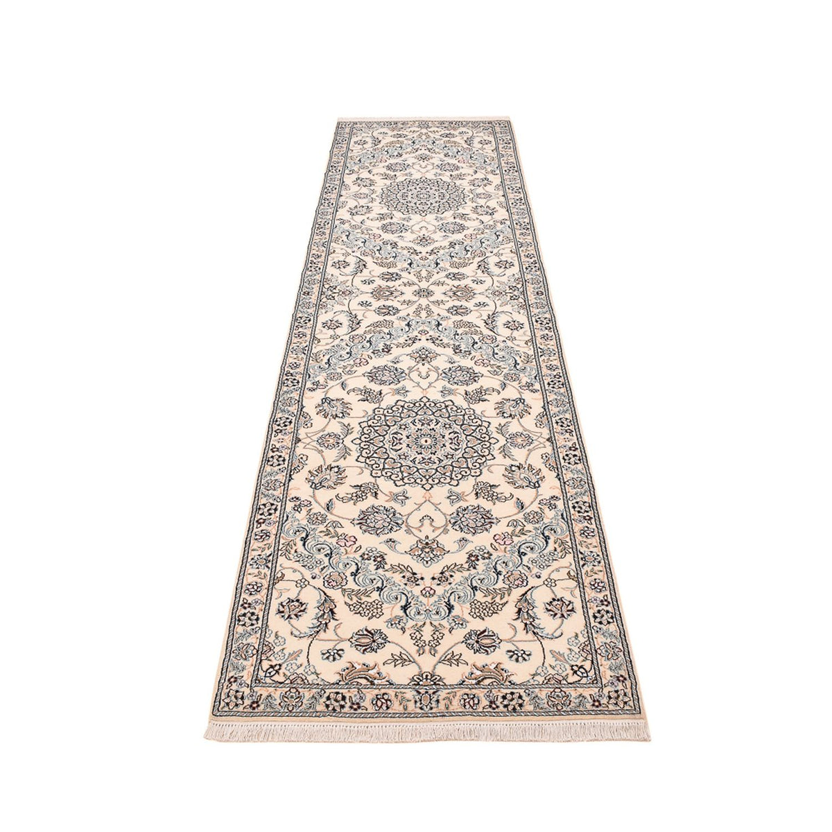 Runner Perser Rug - Nain - Royal - 330 x 90 cm - white