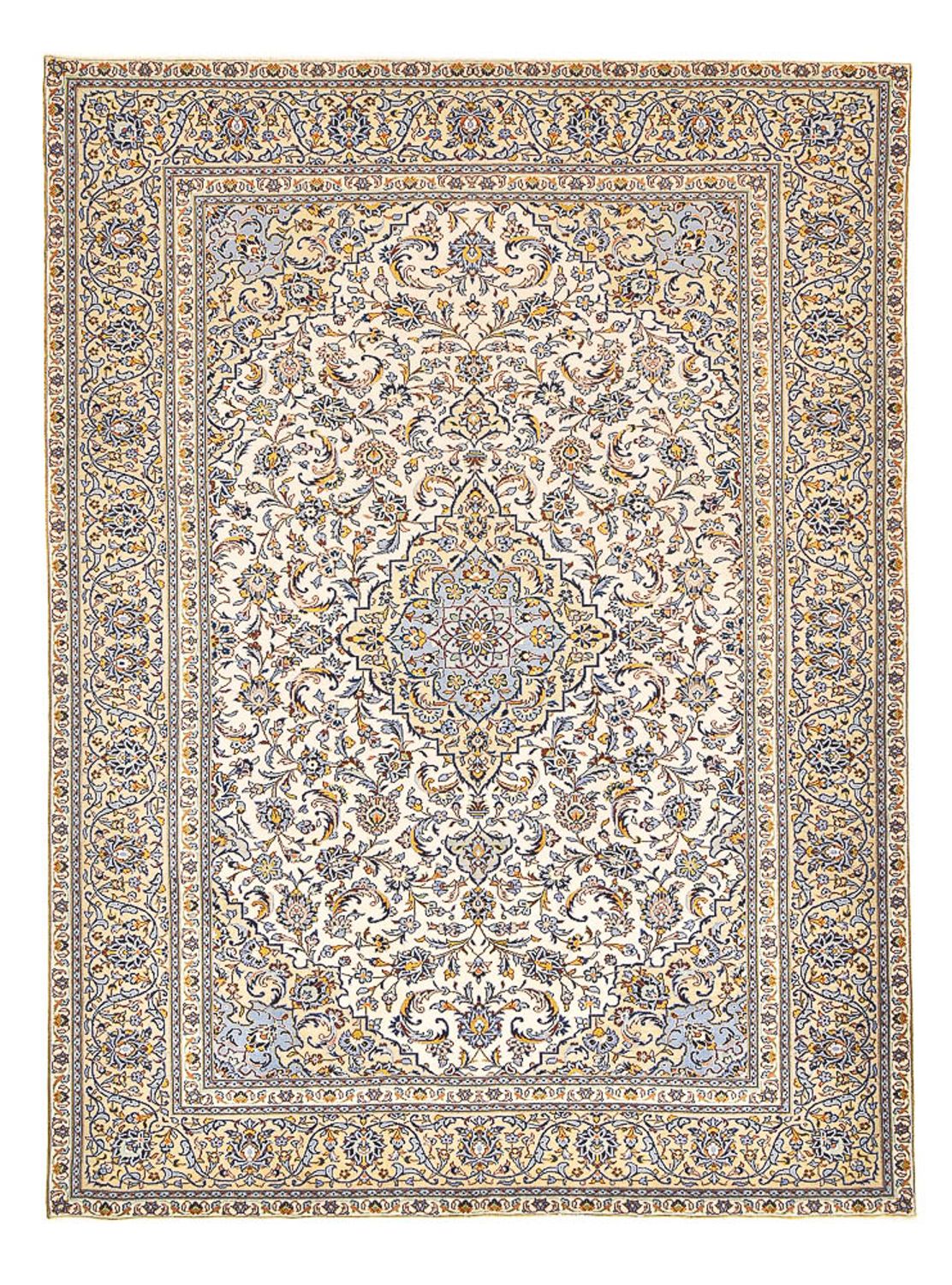 Perser Rug - Keshan - 355 x 256 cm - light beige