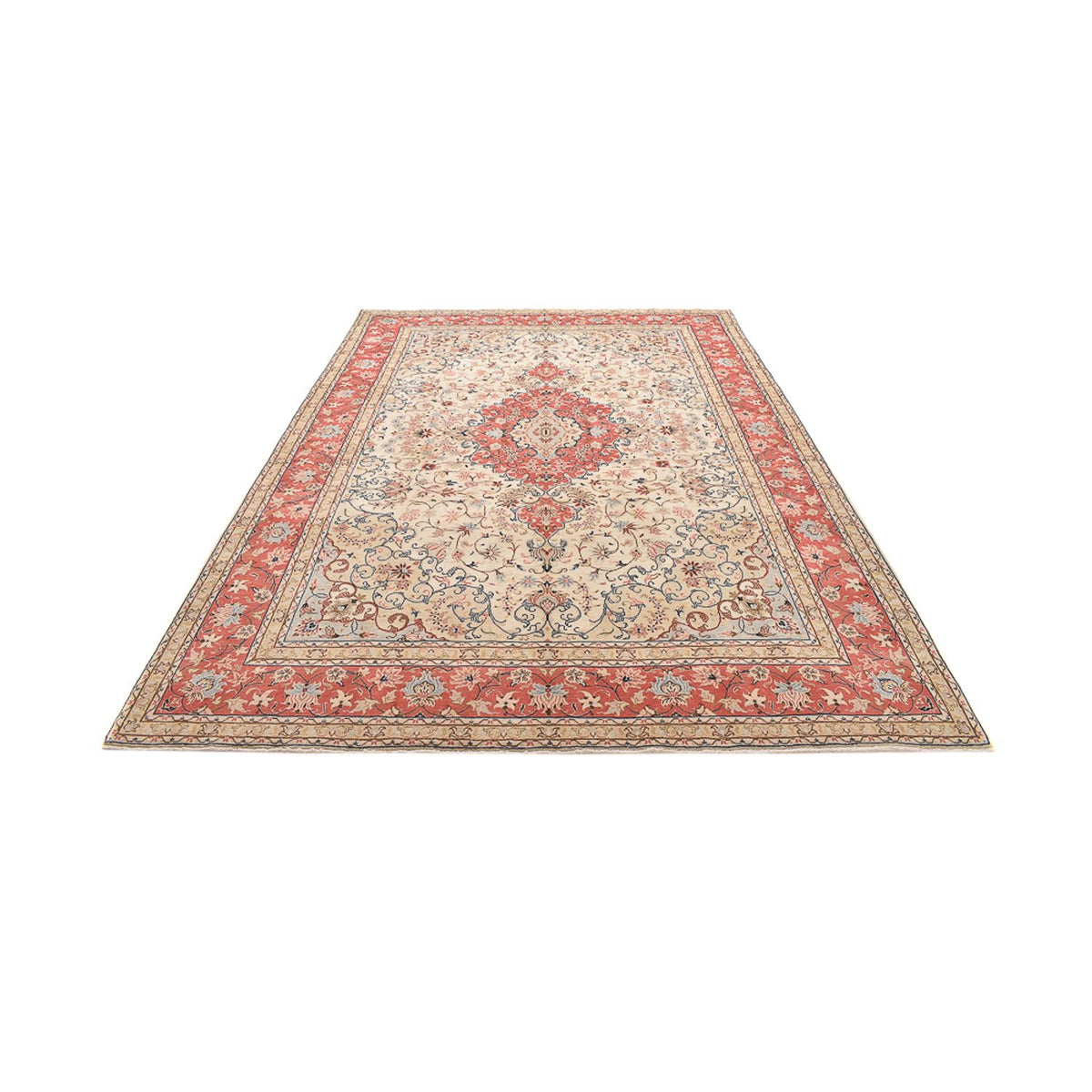 Perser Rug - Keshan - 342 x 243 cm - light beige