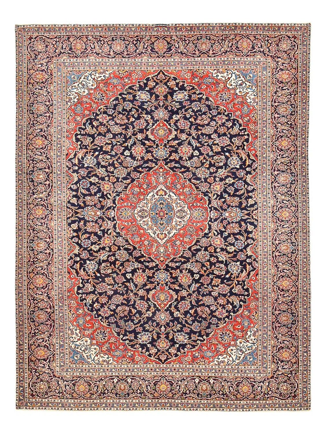 Perser Rug - Keshan - 405 x 300 cm - dark blue