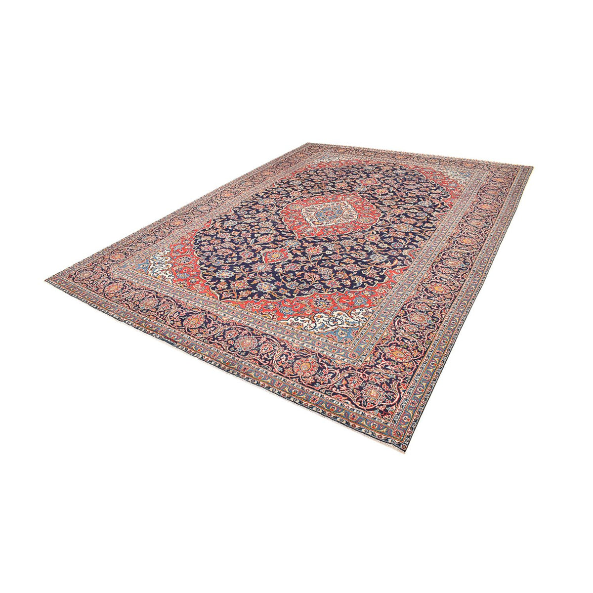 Perser Rug - Keshan - 405 x 300 cm - dark blue