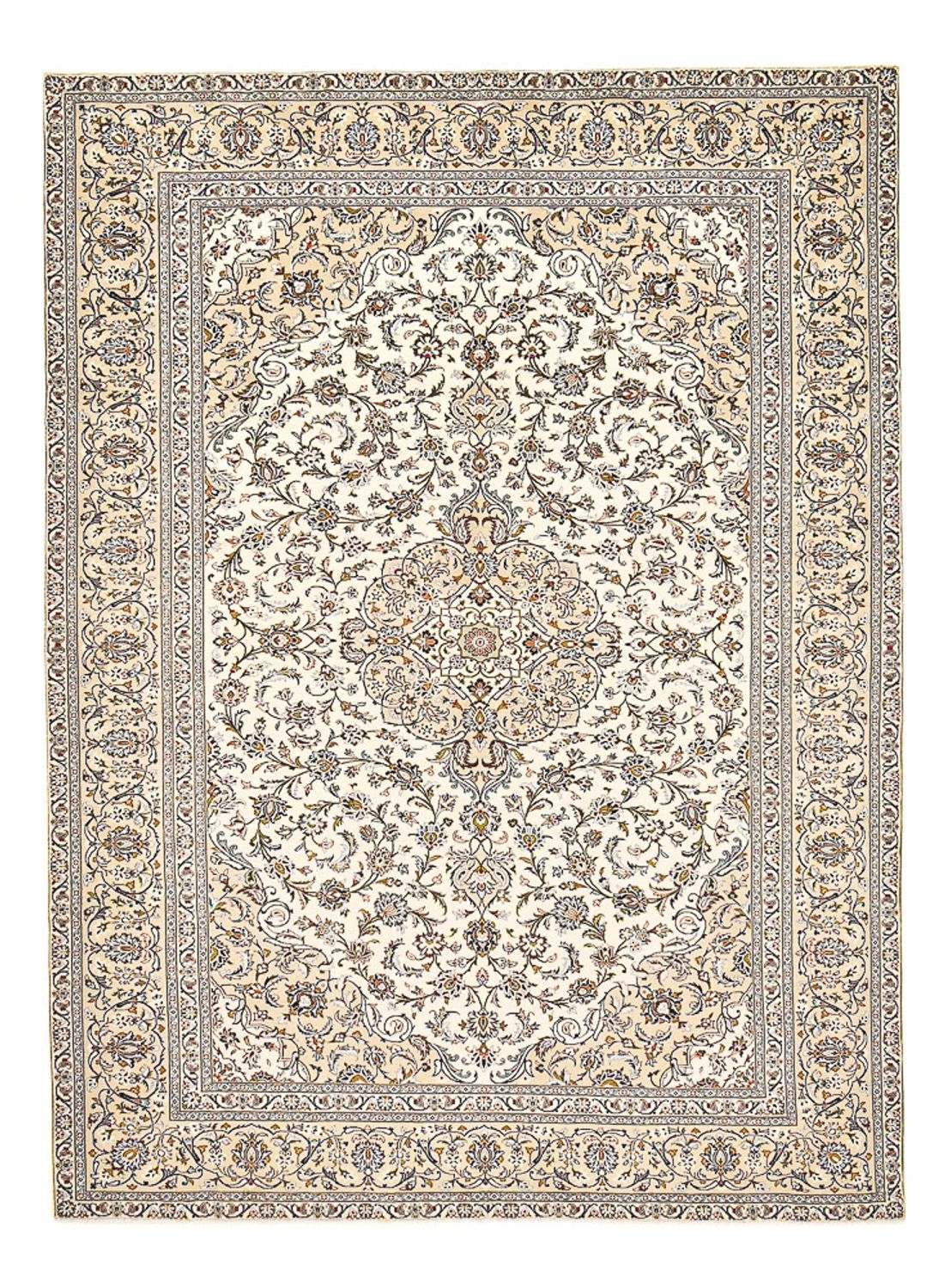 Perser Rug - Keshan - 400 x 288 cm - light beige
