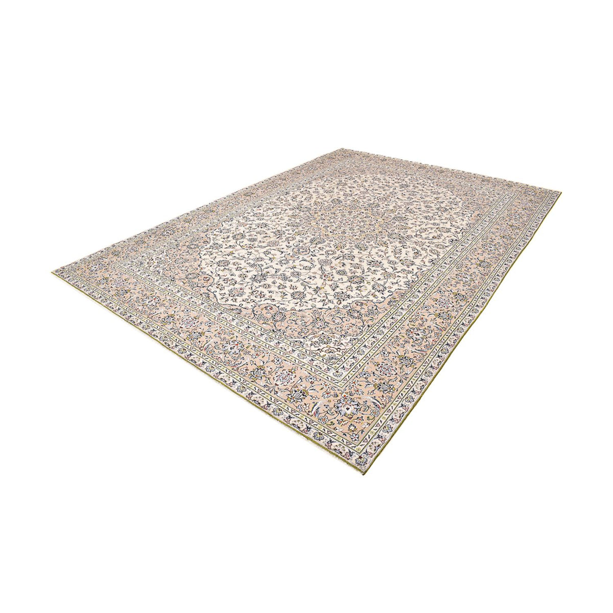 Perser Rug - Keshan - 403 x 282 cm - light beige