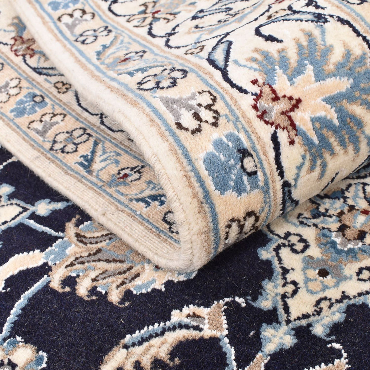 Perser Rug - Nain - 193 x 143 cm - dark blue