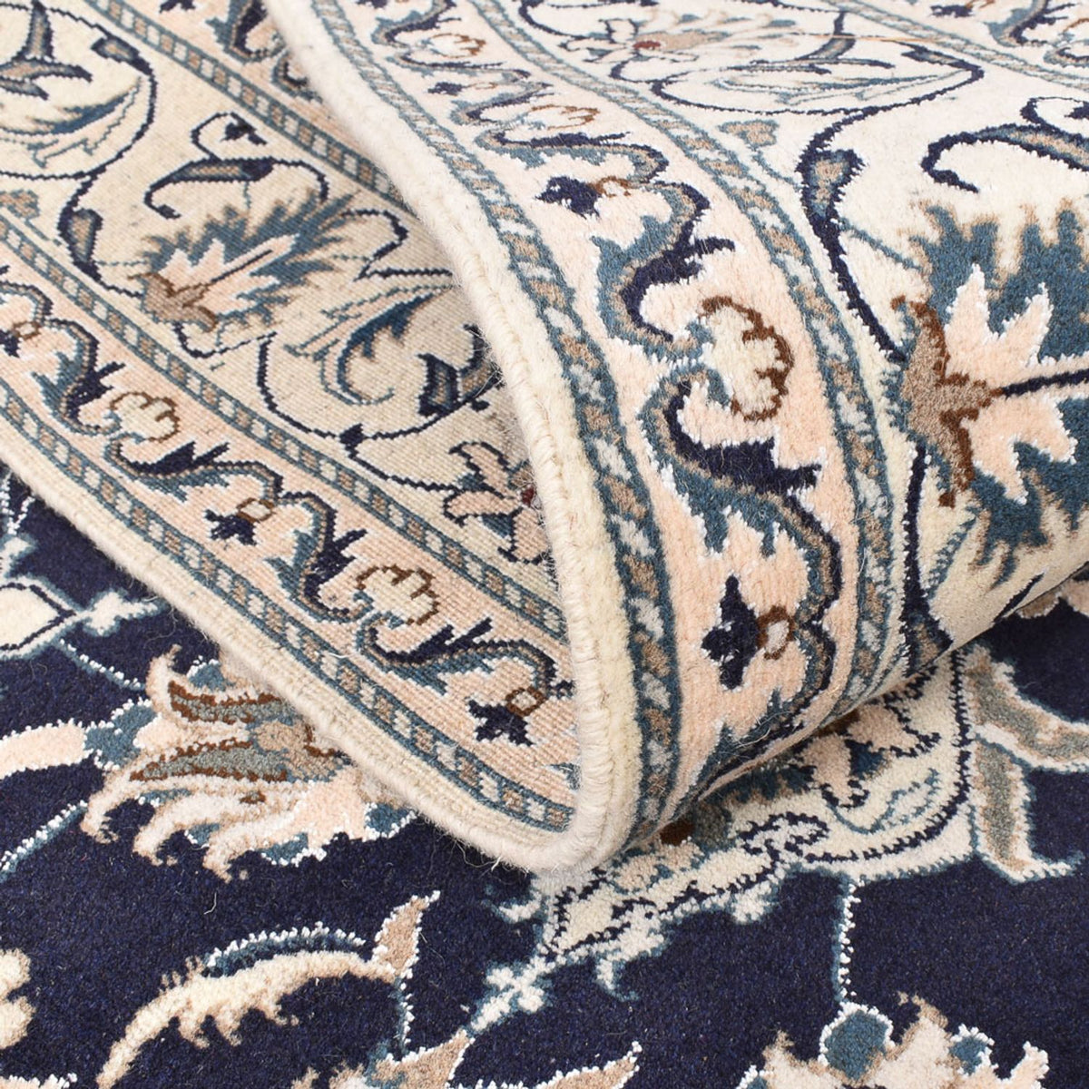 Perser Rug - Nain - 207 x 149 cm - dark blue