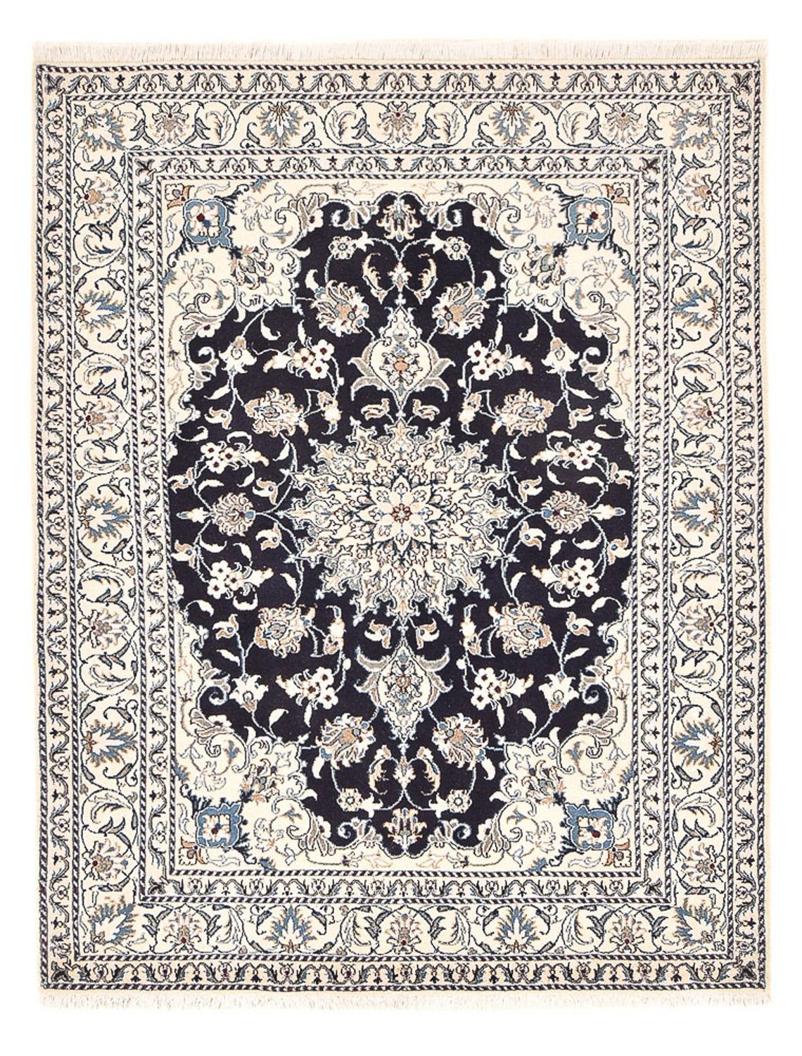 Perser Rug - Nain - 203 x 150 cm - dark blue