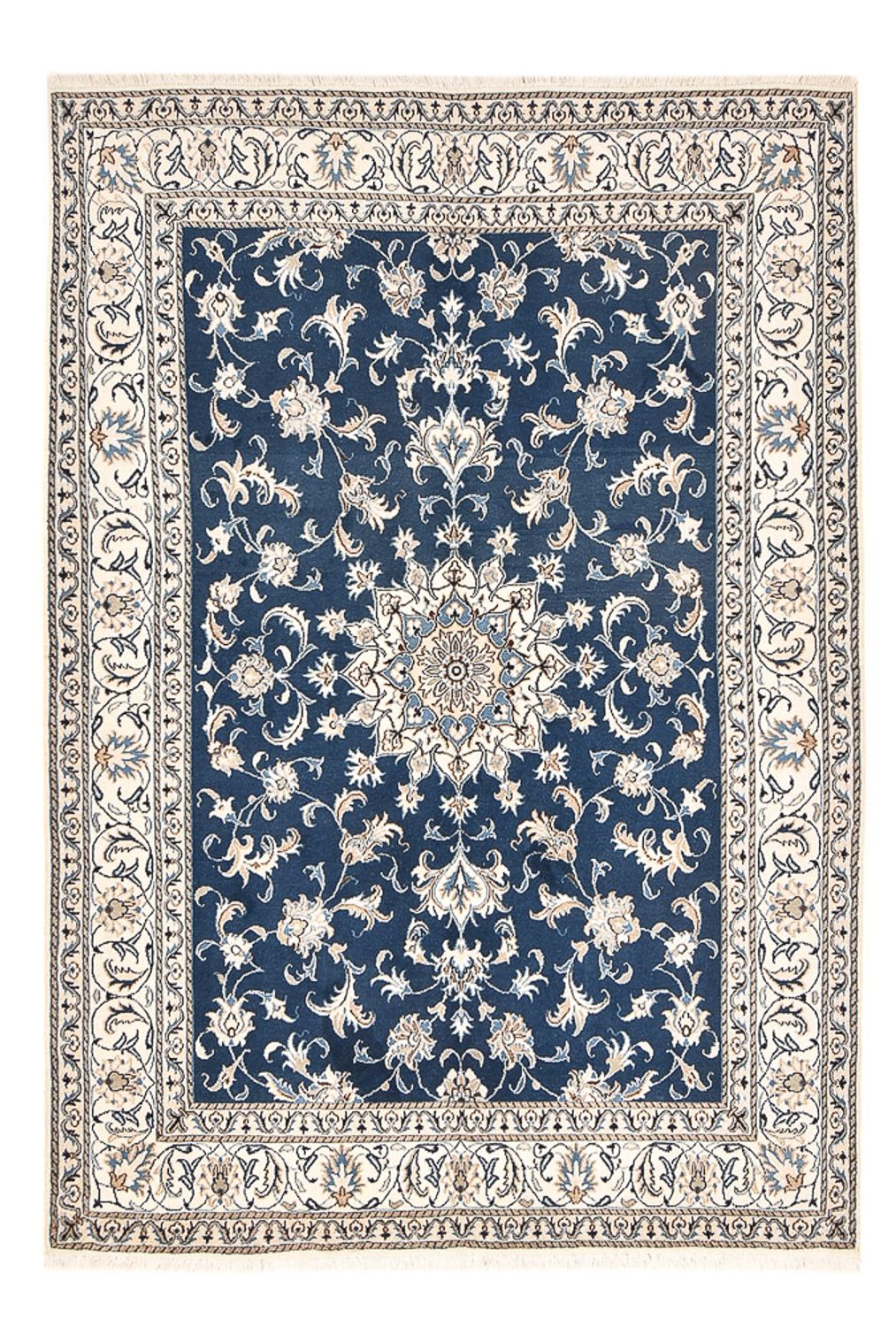 Perser Rug - Nain - 247 x 167 cm - dark blue
